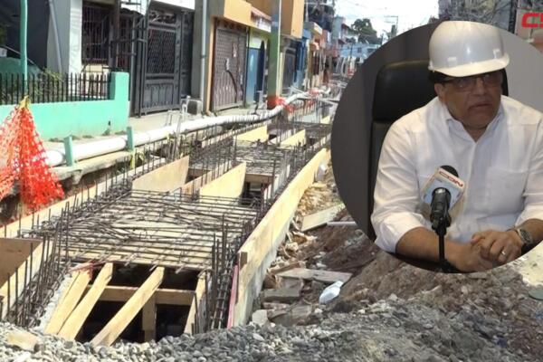 Alcalde de Santo Domingo Este dice obra de sistema de drenaje en Maquitería estará lista en menos de dos meses