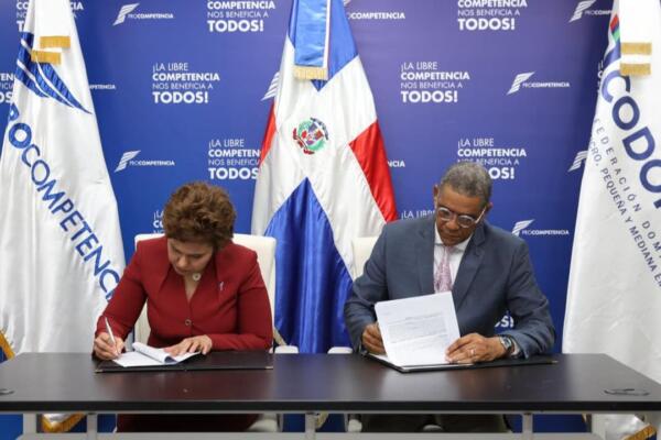 ProCompetencia y Codopyme firman un convenio de cooperación para promover competencia leal, capacitaciones y protección de las Mipymes