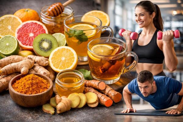 Recomendaciones de productos naturales para subir las defensas del cuerpo. FOTO: CDN, creada con IA