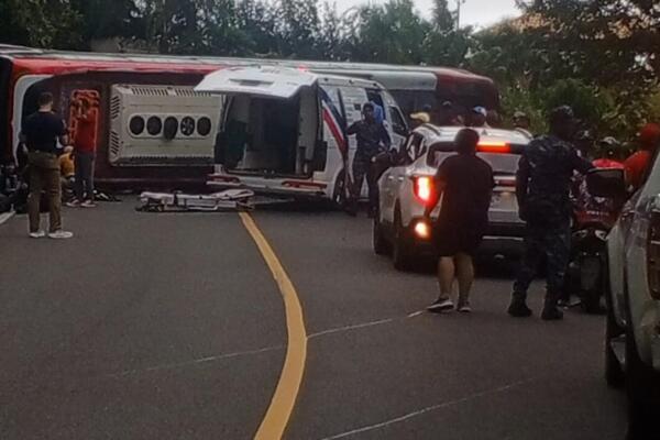 Se registra accidente en la carretera Casabito-Constanza