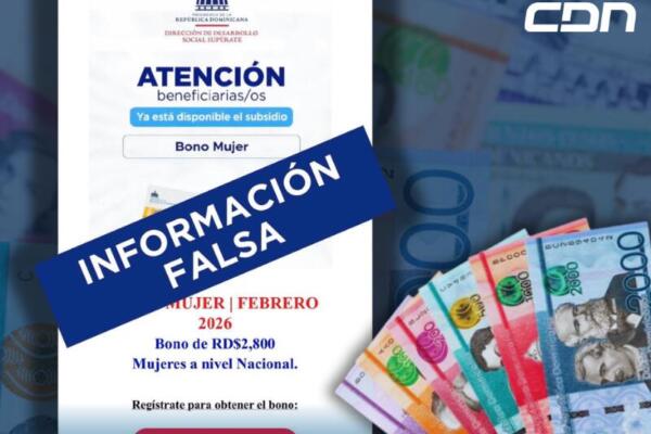 El mensaje lo publicaron en sus plataformas digitales junto a dos imágenes que contienen datos engañosos, en los que se invita a las personas a registrarse a través de enlaces externos. FOTO: CDN