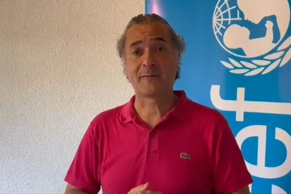 El representante de Unicef en el país, Carlos Carrera.