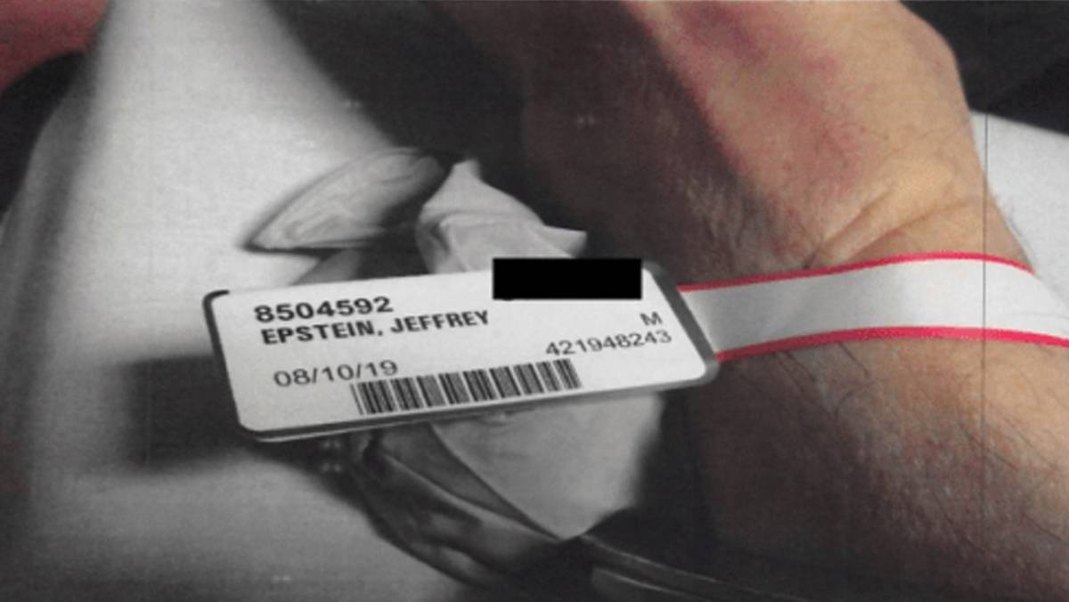 EE. UU. divulgó imágenes forenses tras la muerte de Epstein.