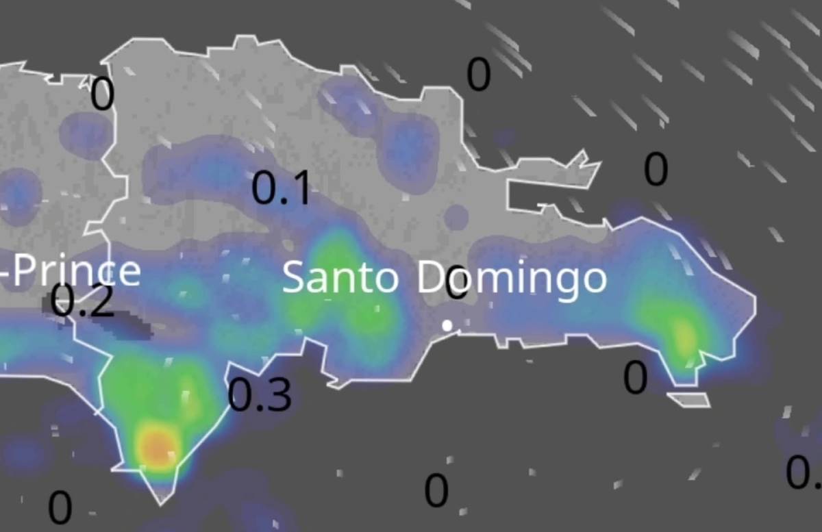 Frente frío traerá lluvias y frío a RD este fin de semana