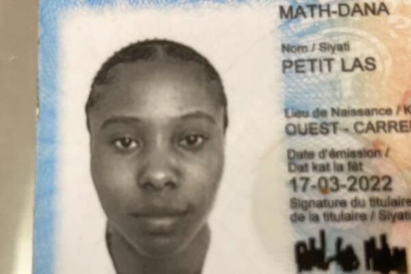 Según informaciones ofrecidas por sus parientes, la joven Math Dana, de 22 años, fue vista por última vez recientemente en esta provincia.