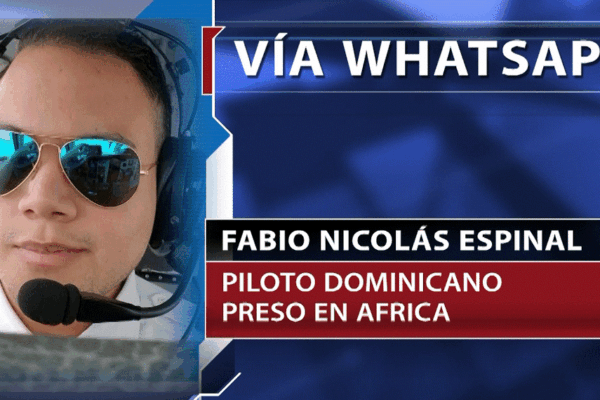 Fabio Nicolás Espinal, piloto dominicano, denuncia por audio el peligro tras un disturbio en prisión de Guinea, donde permanece detenido desde diciembre pese a orden judicial de liberación.