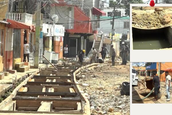 Residentes del sector Maquiteria en SDE piden concluir la construcción de drenaje pluvial