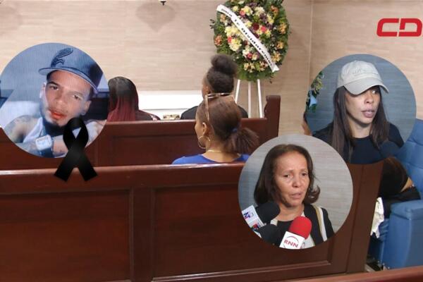 Ambiente de dolor durante velatorio de Johansel de los Santos, de 26 años, alias El Feo, joven acribillado en Gualey. Foto: CDN Digital