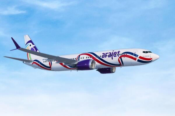 Aeronave Los Haitises de Arajet. Foto: Fuente externa 