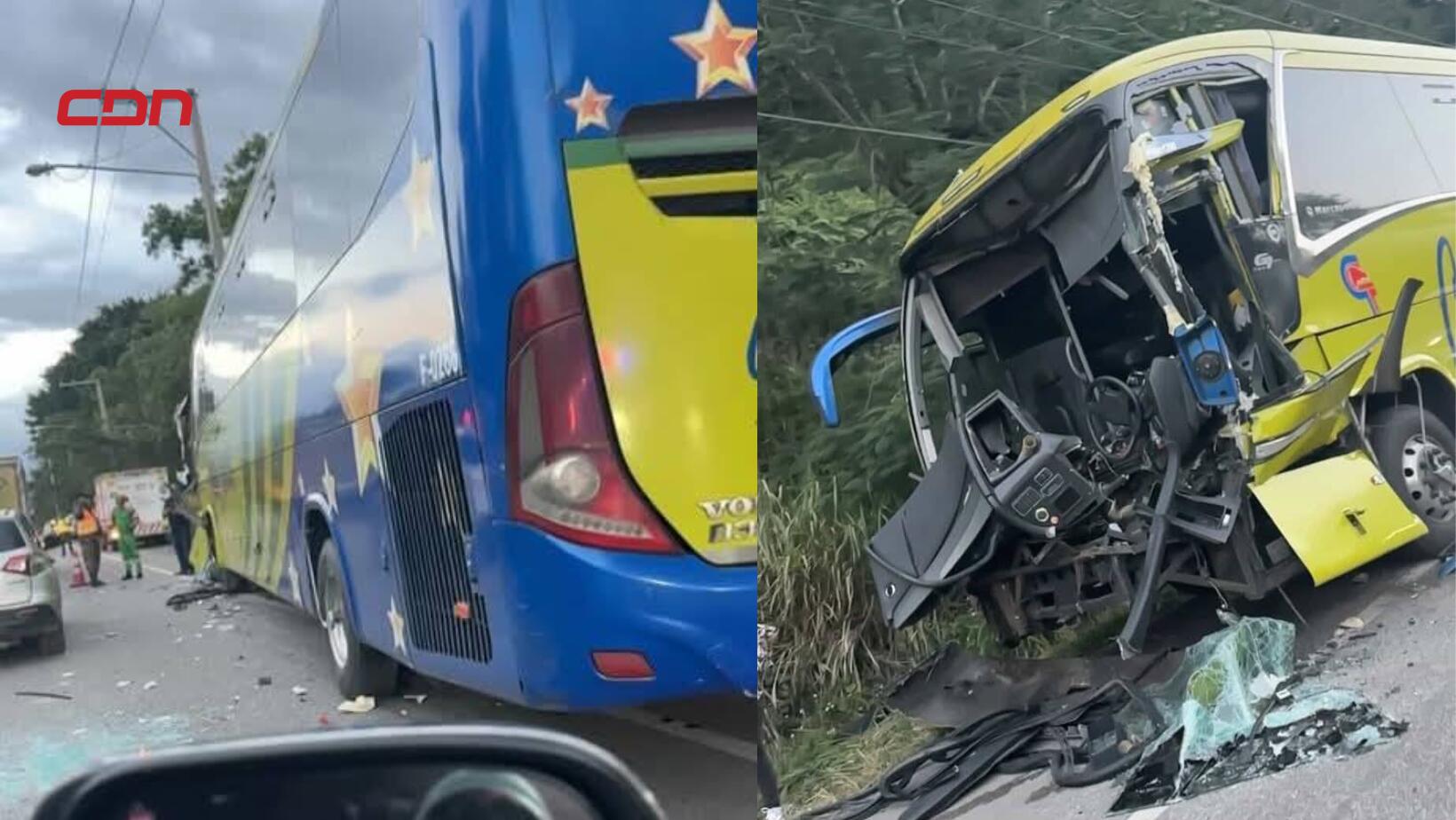 Autobús de Caribe Tours accidente