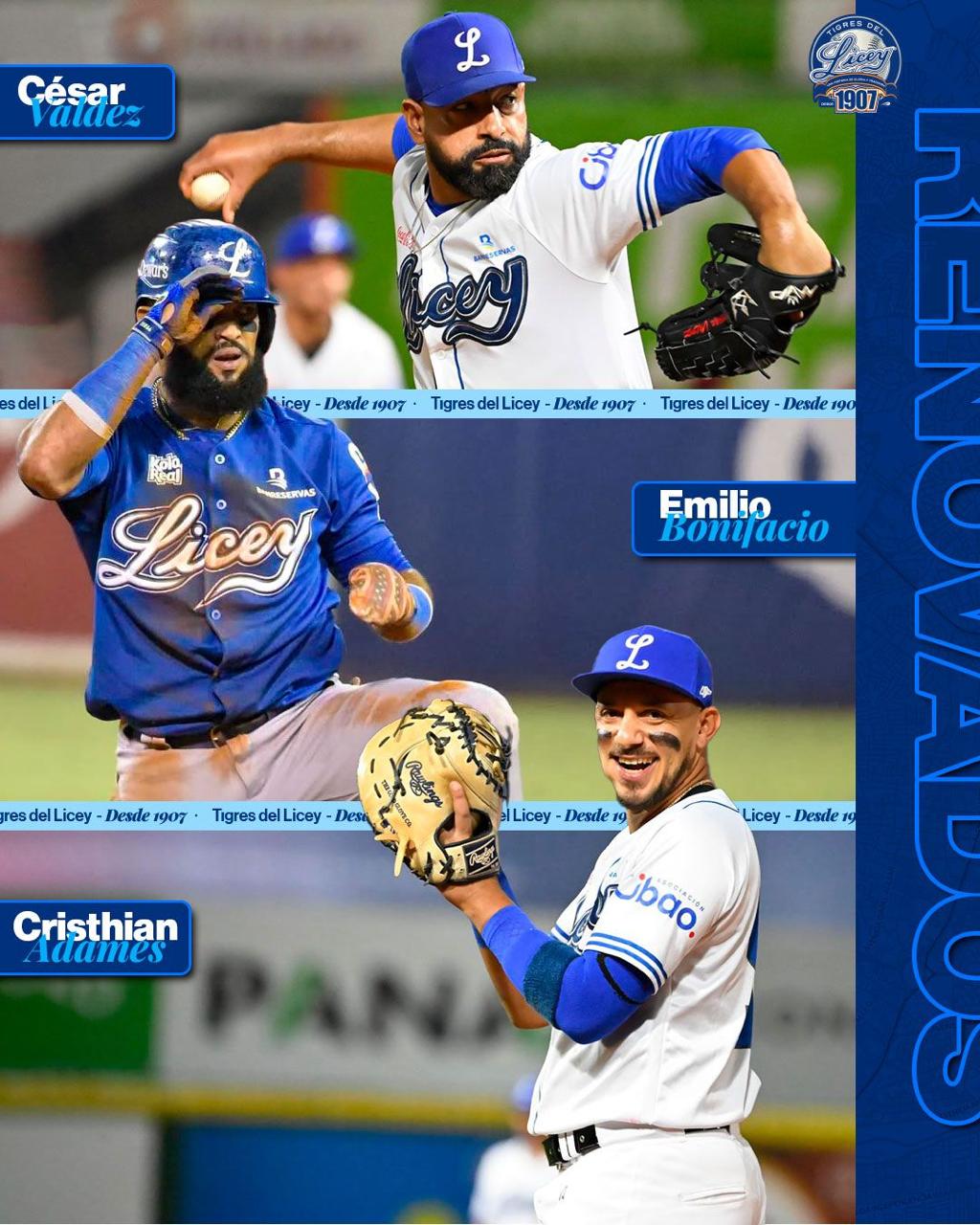 De igual forma, los jardineros Luis Barrera, Emilio Bonifacio y Mel Rojas Jr., quien quedó tercero en boletos recibidos (31) acordaron continuar en la organización azul, así como el receptor Francisco Mejía.