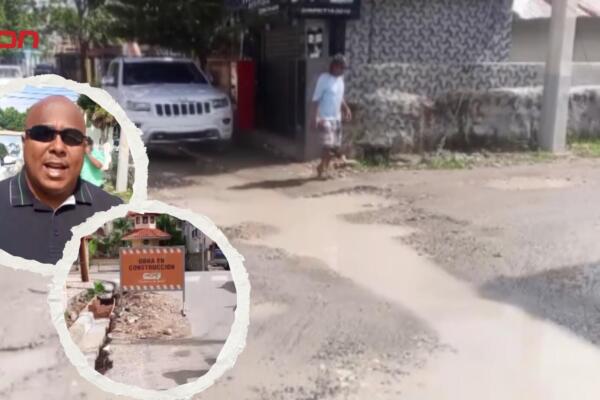 Cabarete: críticas por lentitud en obras de aceras.
