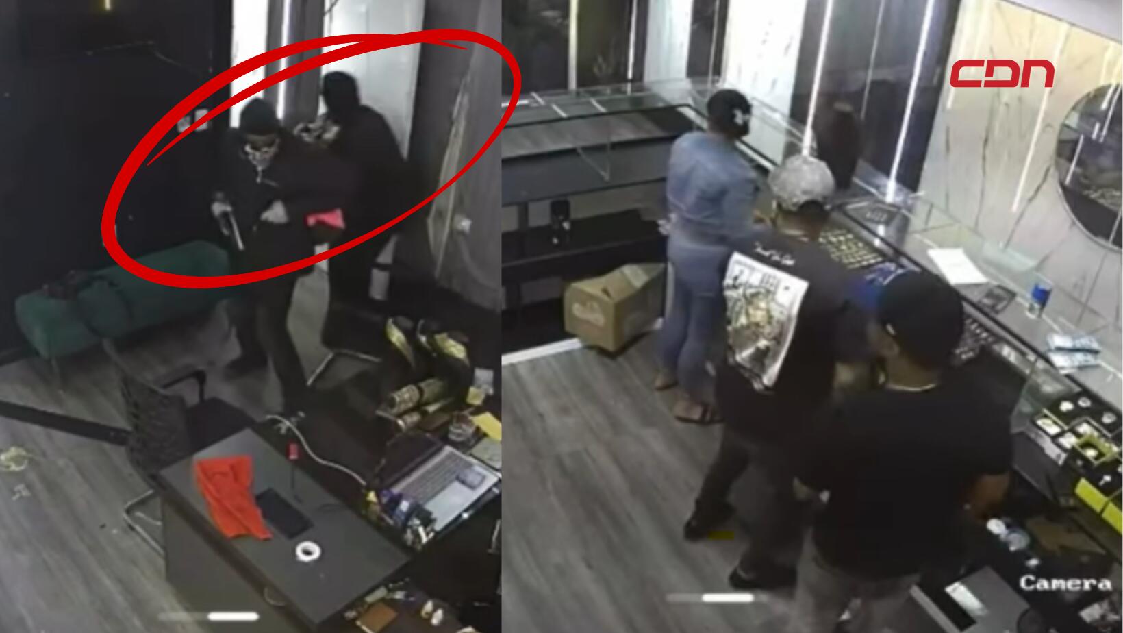 asalto a joyería en Cristo Rey