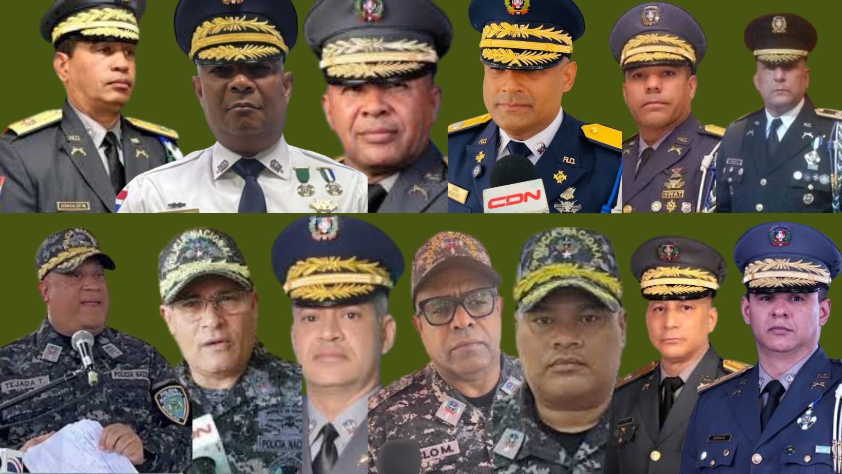 Estos son los nuevos directores de la Policía Nacional.
