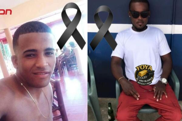 Franyi Araujo y Manuel Rosario, jóvenes que perdieron la vida en accidente de tránsito. 