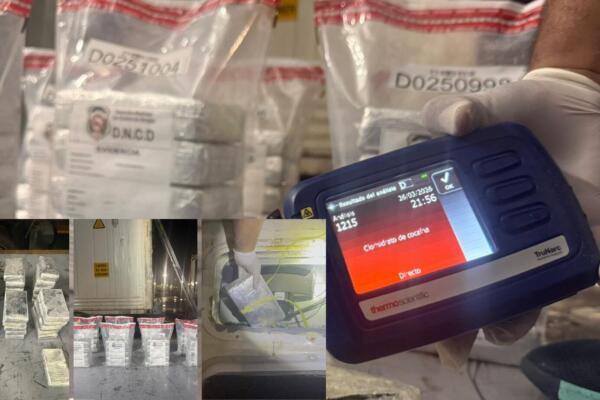 Puerto Caucedo: DNCD frustra envío de 41 paquetes de cocaína a Bélgica