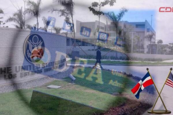 Sede de la DEA en Santo Domingo, cuya reapertura fue anunciada por la embajada de Estados Unidos tras concluir una investigación interna y establecer un nuevo liderazgo en la oficina.
