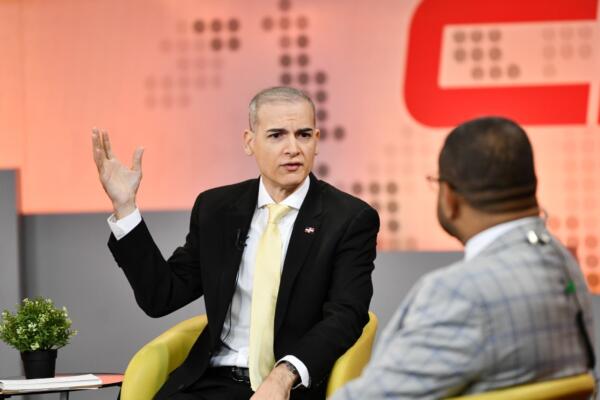 Josué Fiallo, exembajador dominicano ante la OEA, analizó la participación del país en la iniciativa Shield of the Americas. / FOTO: Félix de la Cruz