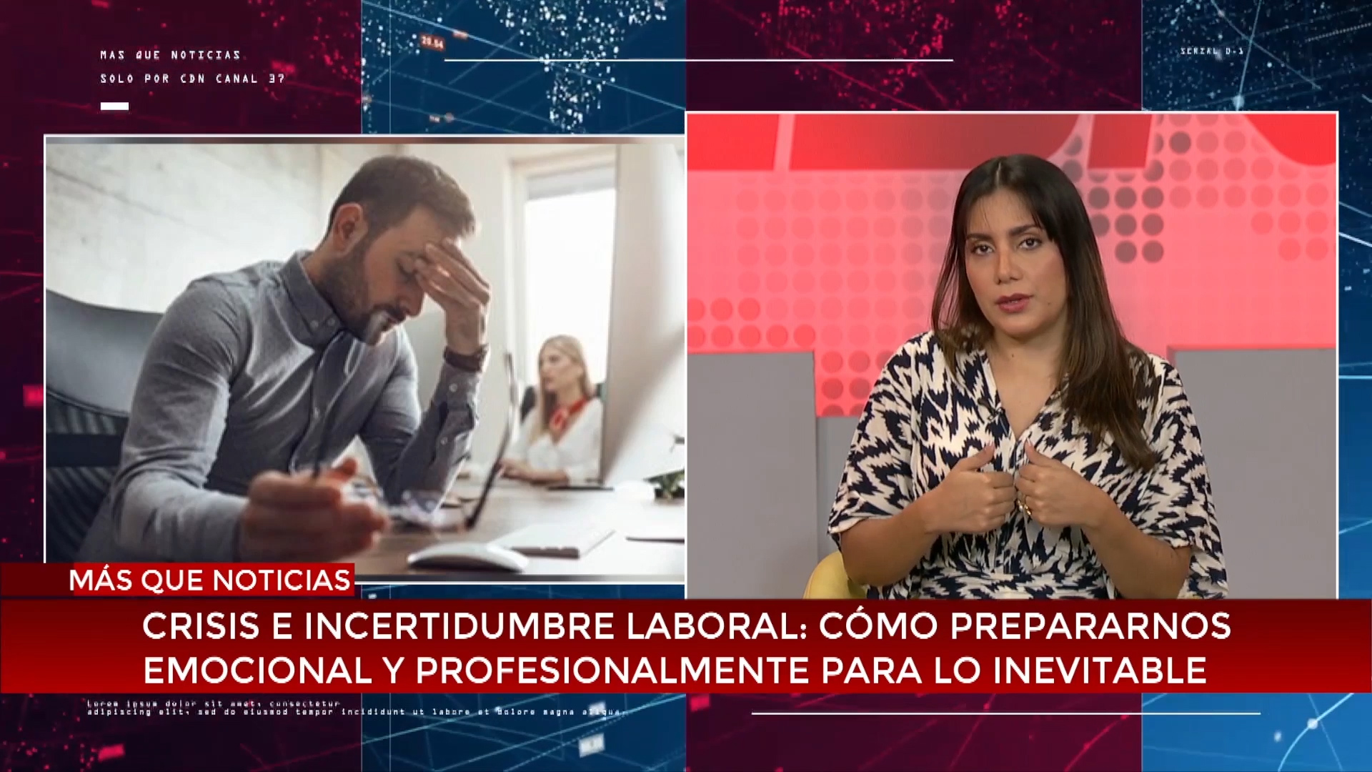 Psicóloga llama a prepararse mentalmente ante crisis laboral e incertidumbre actual
