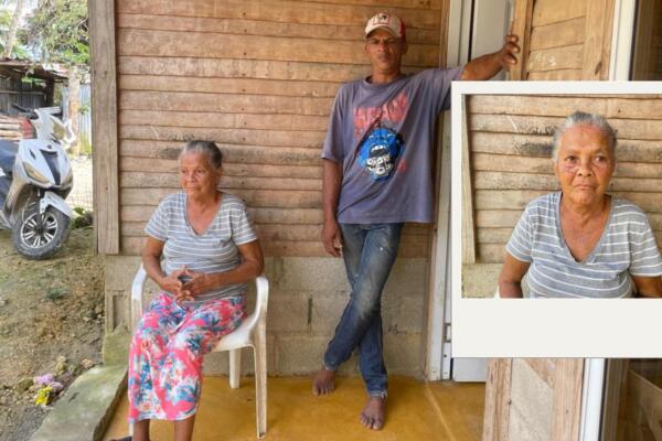 La señora asegura que se siente fuerte, pero que la ceguera no le permite hacer nada.  Foto: Fuente externa 
