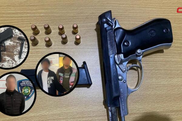 Arresto de tres personas por portar armas de fuego ilegal.