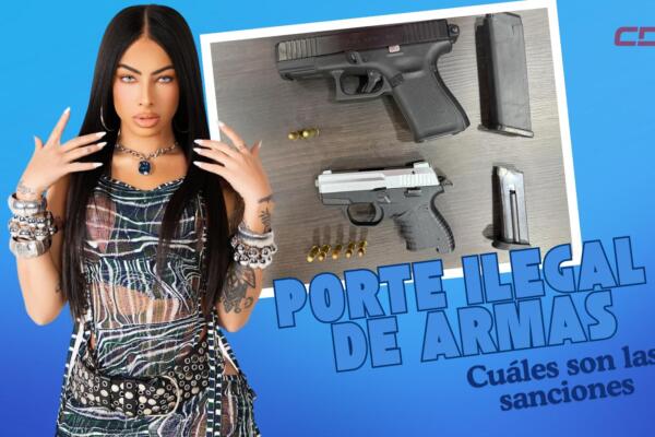 El porte ilegal de armas de fuego en República Dominicana conlleva sanciones que incluyen prisión y multas, según la Ley 631-16. 