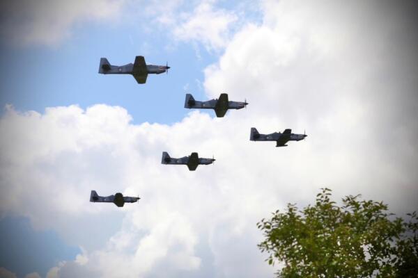 Las diez aeronaves operan desde la Base Aérea de San Isidro.
