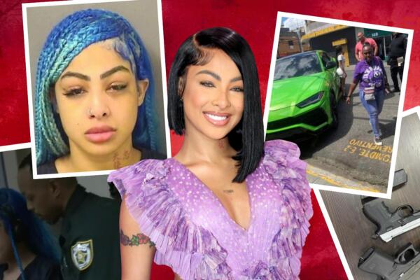 Detienen a Yailin por posesión de armas en su Lamborghini.