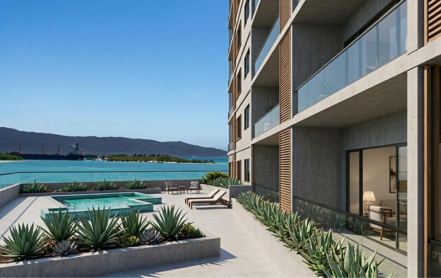 Proyecto inmobiliario Barahona Bay Suites frente al mar Caribe