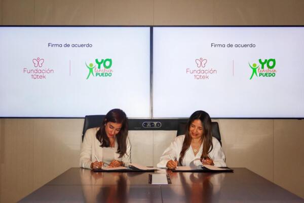 Fundación iQtek y Yo También Puedo firman acuerdo para impulsar el desarrollo de personas con discapacidad