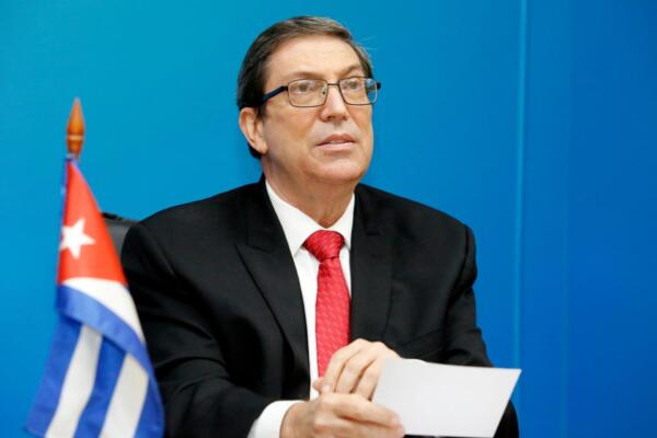 Bruno Rodríguez, canciller cubano. 