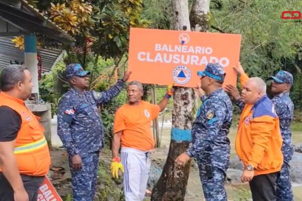 Defensa Civil ordena cierre de ríos y balnearios en Nouel.