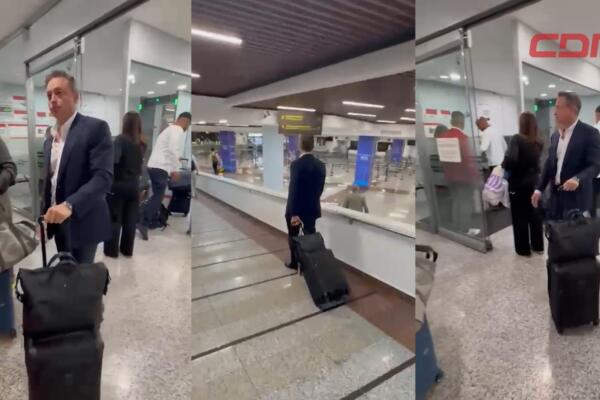 Llegada de Jean Alain Rodríguez al país por el Aeropuerto Internacional de las Américas (AILA).