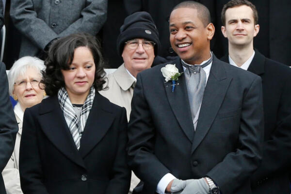  Justin Fairfax, exvicegobernador de Virginia y su esposa Cerina Fairfax.