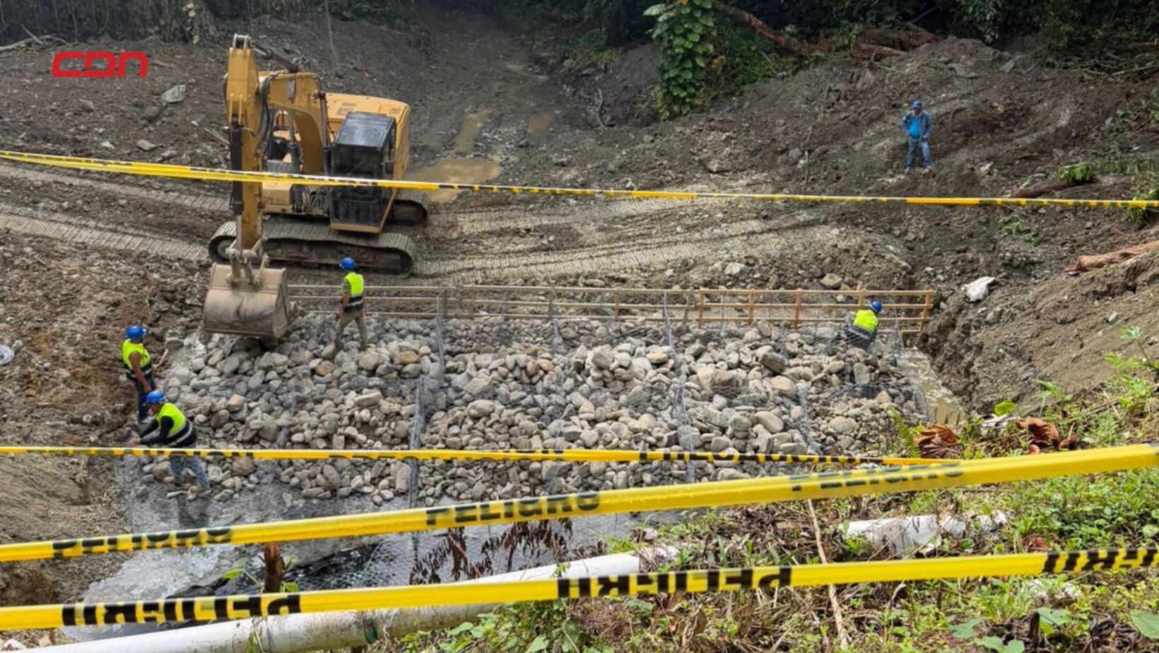 MOPC derrumbe en Pedro Brand