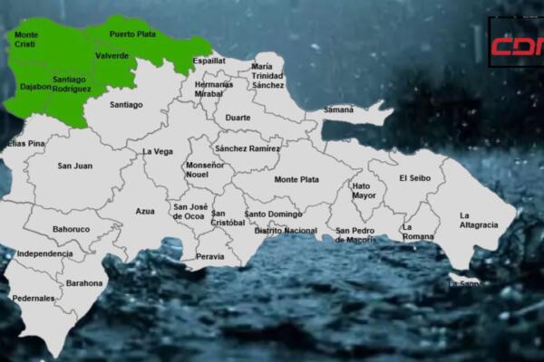 COE coloca cinco provincias en alerta verde por la cercanía de una vaguada