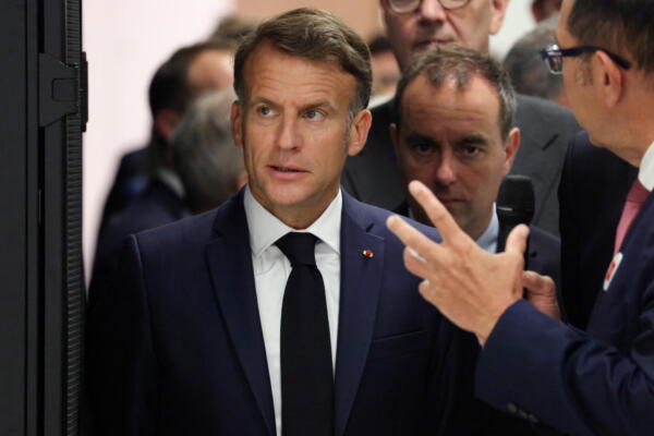 El presidente de Francia, Emmanuel Macron en Bruyeres-le-Chatel, Francia, 22 de mayo de 2026.  Foto: Fuente externa 