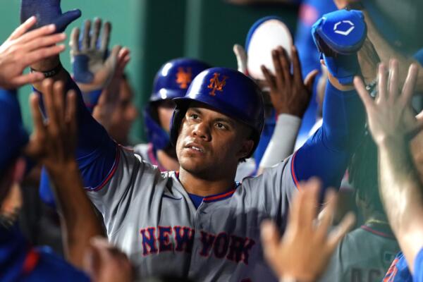 El dominicano Juan Soto también se voló la barda por Nueva York, que había ganado seis de siete duelos.