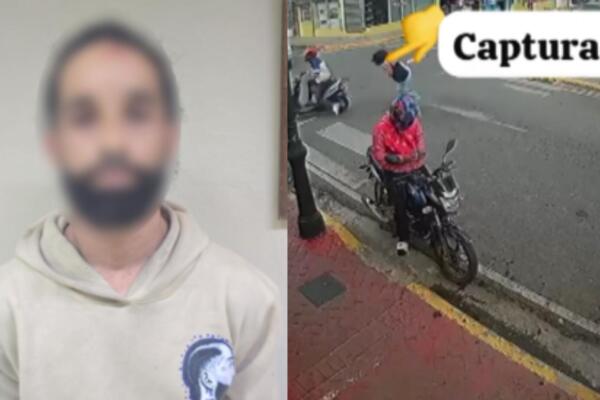 Hombre detenido por asalto a joven en Santiago.