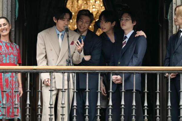 BTS lanza detrás de cámaras de su visita en Palacio Nacional en México