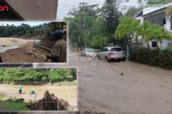 Crecida del río Bajabonico deja aisladas comunidades de Imbert, afectando el tránsito y poniendo en riesgo a decenas de familias. 