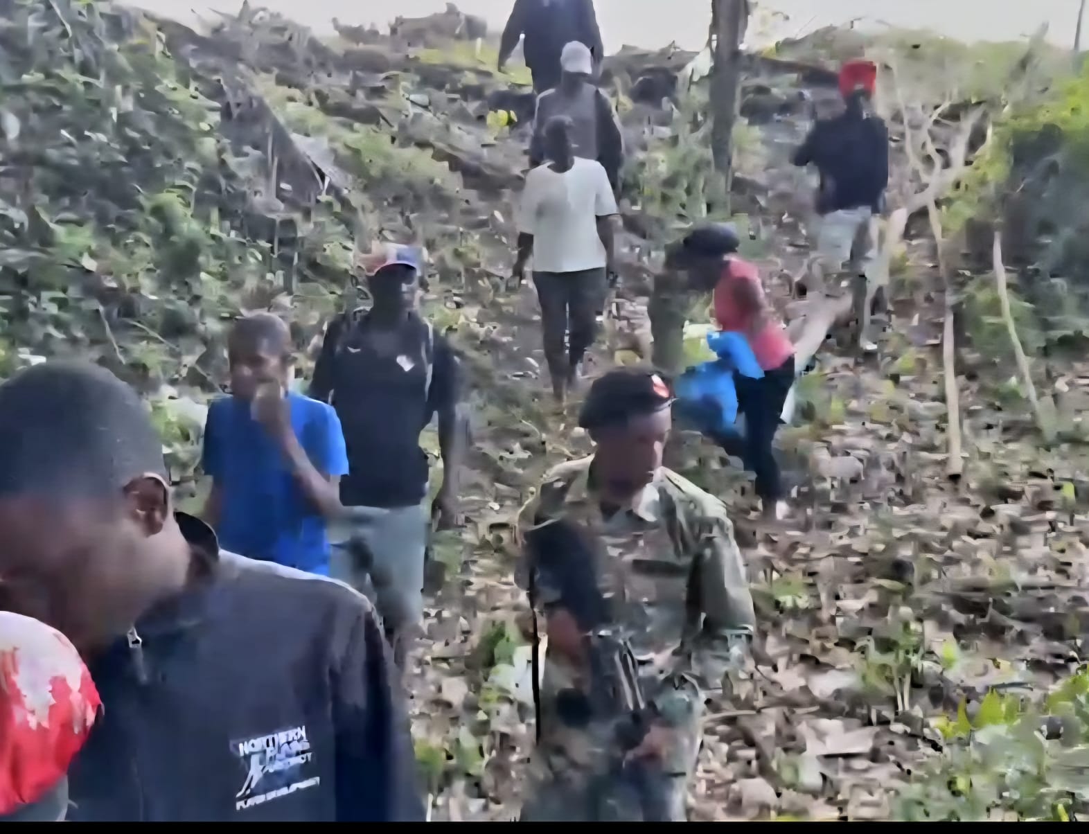 Grupo de haitianos