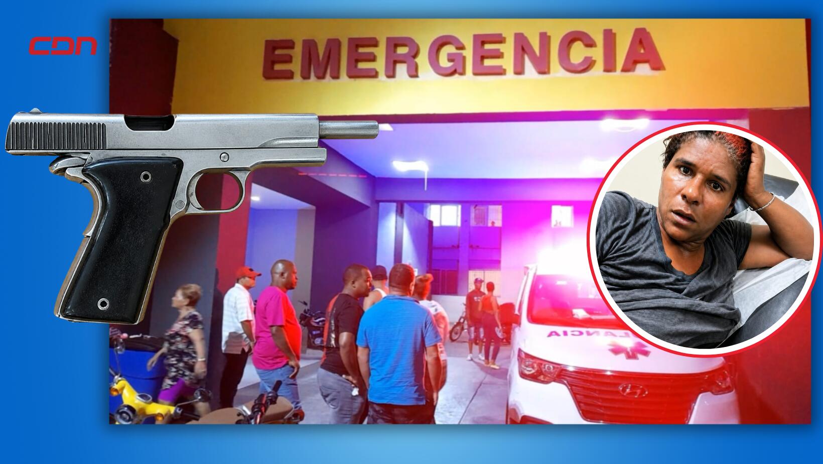 Hombre hiere de bala a mujer