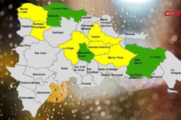 COE reduce las provincias en alerta por incidencia de vaguada