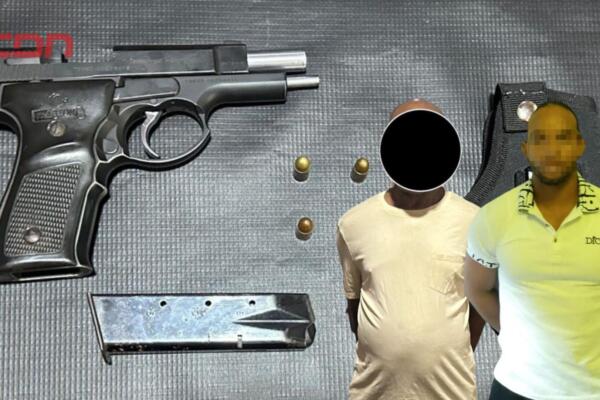 En El Pinito Sabaneta la Subdirección Regional de Inteligencia y fiscales ocuparon una pistola Carandai 9 mm, su cargador, seis cápsulas y una canana durante un allanamiento
