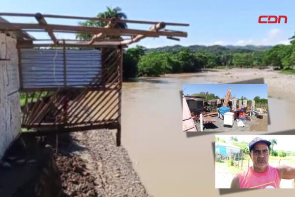 Vecinos de Veragua denuncian riesgos por gaviones.
