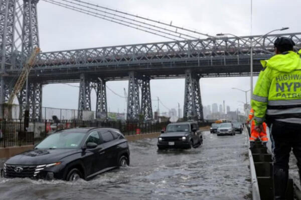 Temporal de lluvias provoca inundaciones en Nueva York y Nueva Jersey