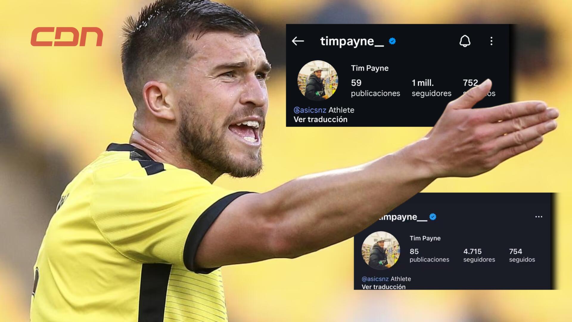 ¿Quién es Tim Payne, el defensor neozelandés que llegó al millón de seguidores en Instagram