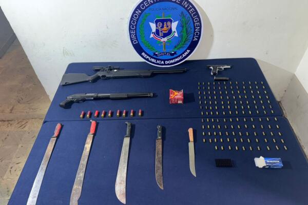 Detiene una persona y ocupan armas de fuego durante allanamientos realizado por Dintel y PN