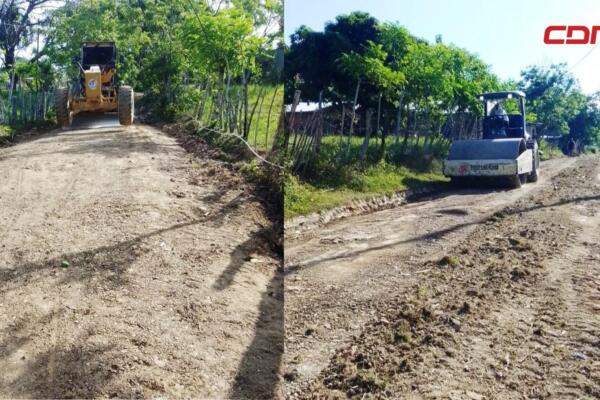 Roquelito impulsa mantenimiento de vías para productores.
